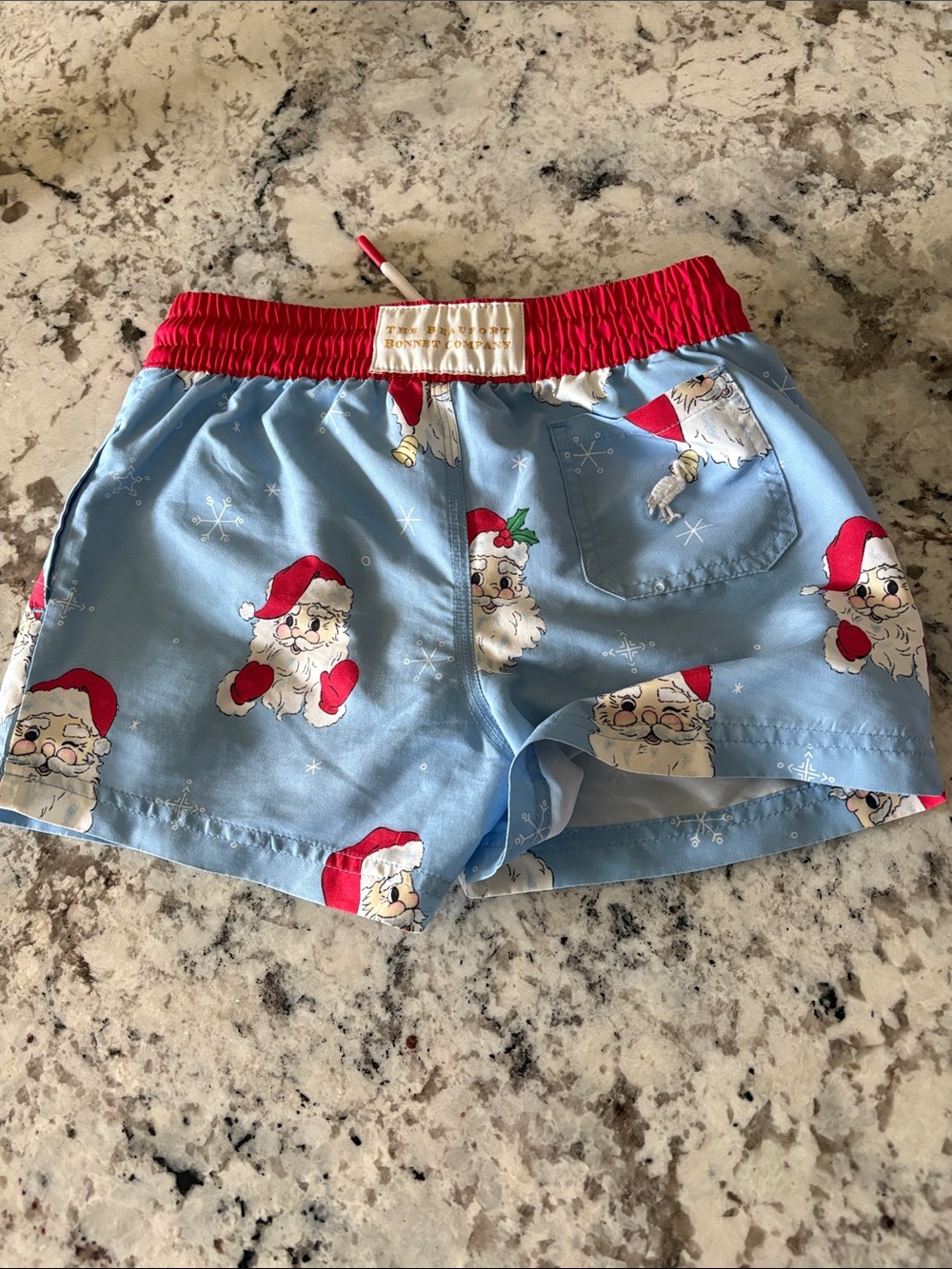 TBBc Santa Swim Trunks - Picture 2 of 3